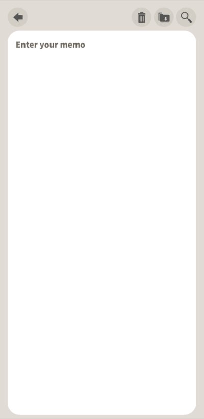 AllMemo memo editor screen